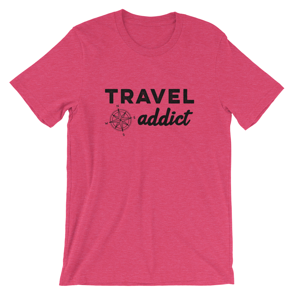 Travel Addict with Compass T-Shirt - Travel Suppliers Plus