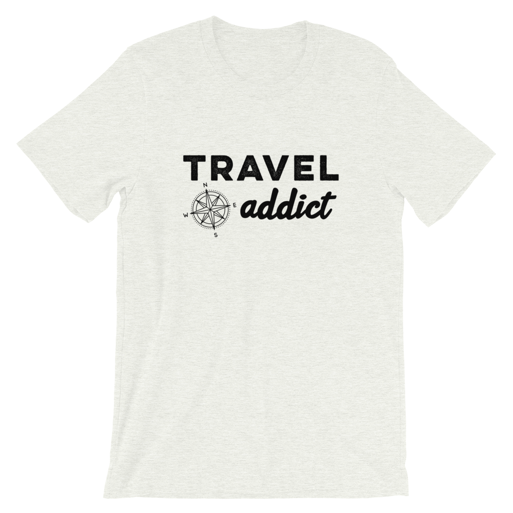 Travel Addict with Compass T-Shirt - Travel Suppliers Plus