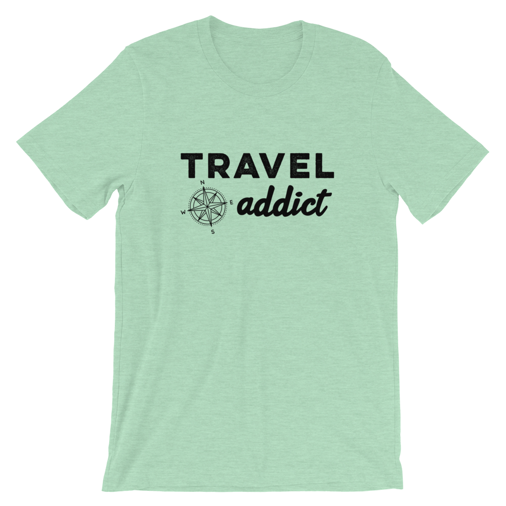 Travel Addict with Compass T-Shirt - Travel Suppliers Plus