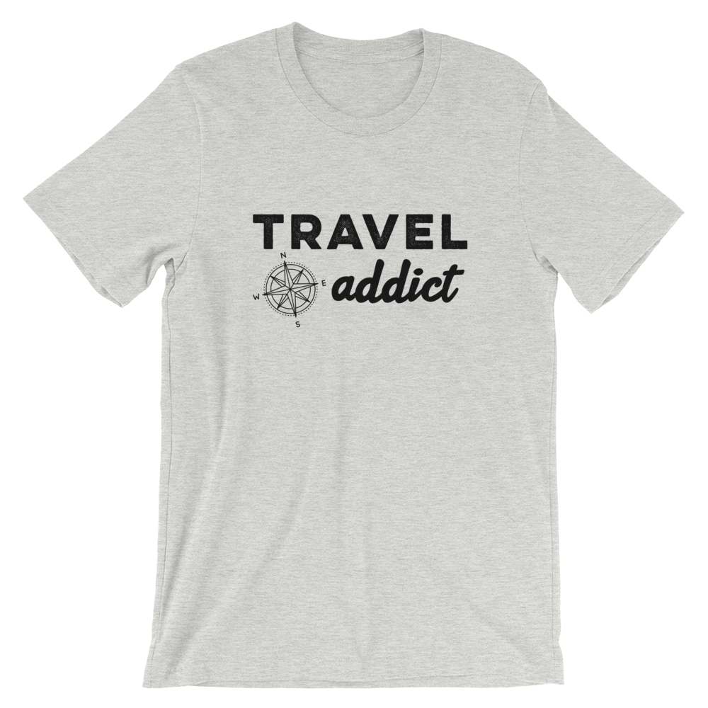 Travel Addict with Compass T-Shirt - Travel Suppliers Plus
