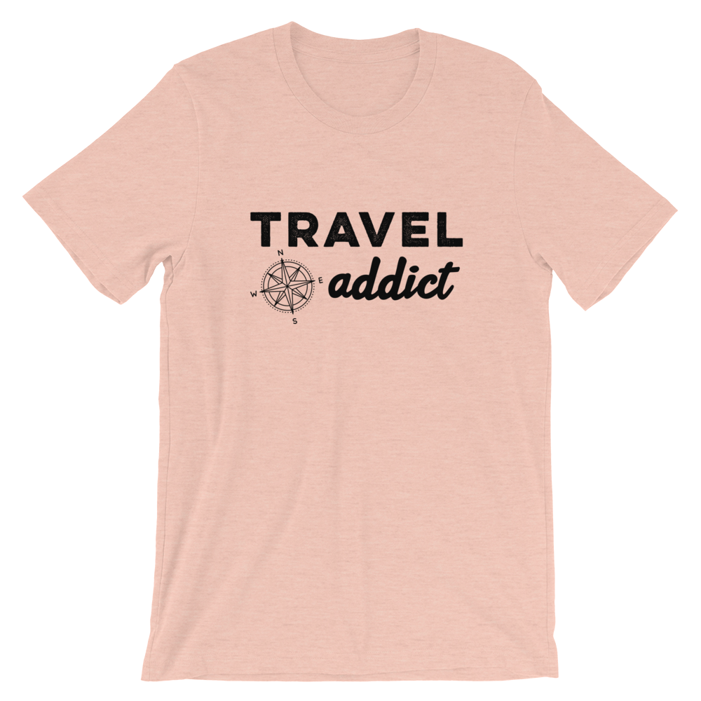 Travel Addict with Compass T-Shirt - Travel Suppliers Plus
