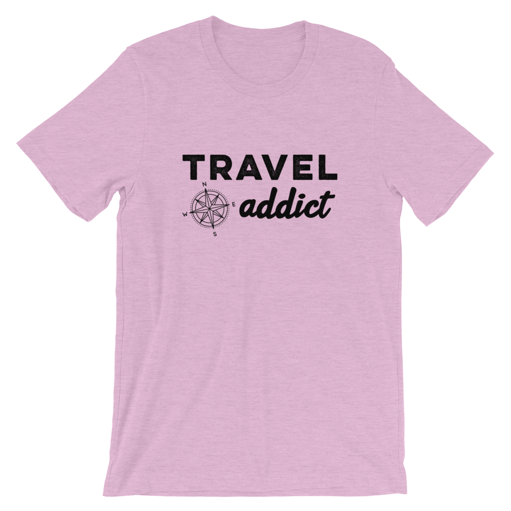 Travel Addict with Compass T-Shirt - Travel Suppliers Plus